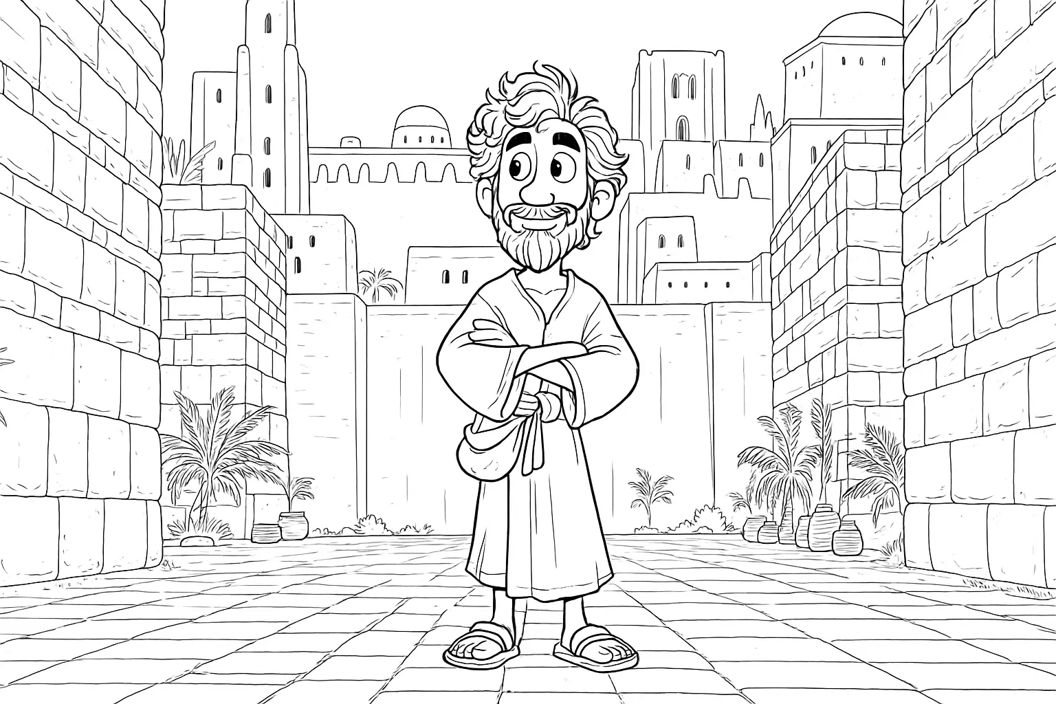 Daniel coloring-page sample